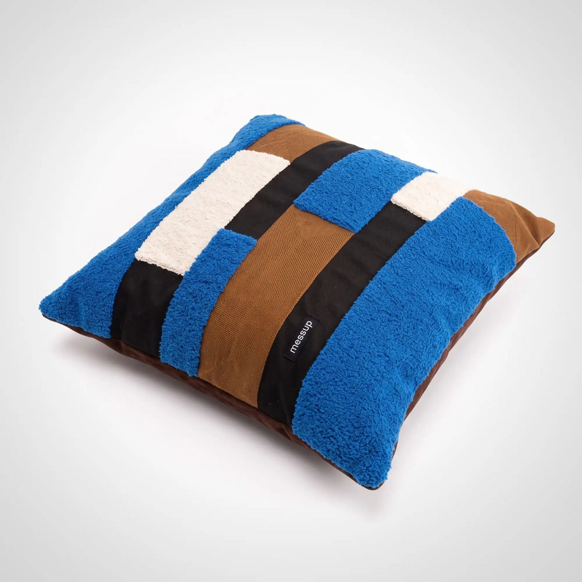 KKUSO PLUSH CUSHION - JUMBLE MIX BLUE
