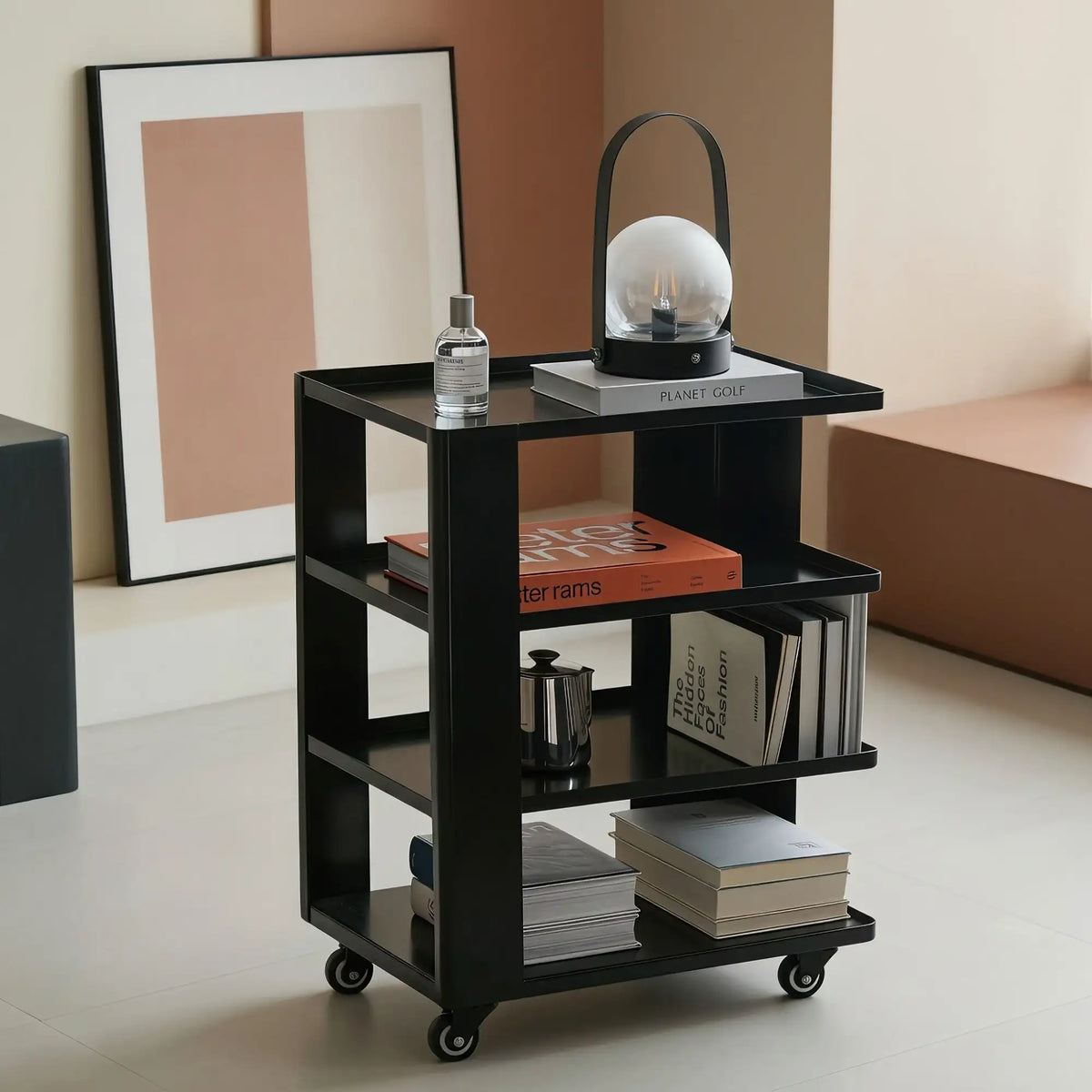 KKUSO METAL TROLLEY - RUMI BLACK