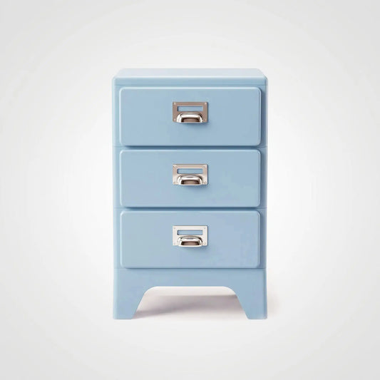 KKUSO ABS 3-DRAWER CABINET - MILO POWDER BLUE