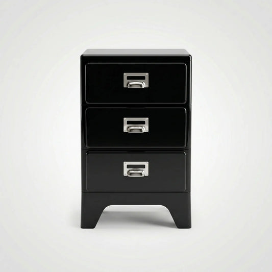KKUSO ABS 3-DRAWER CABINET - MILO BLACK