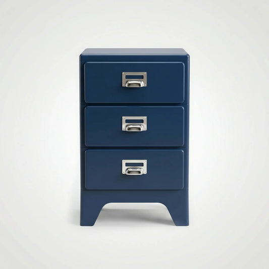 KKUSO ABS 3-DRAWER CABINET - MILO DUSTY BLUE