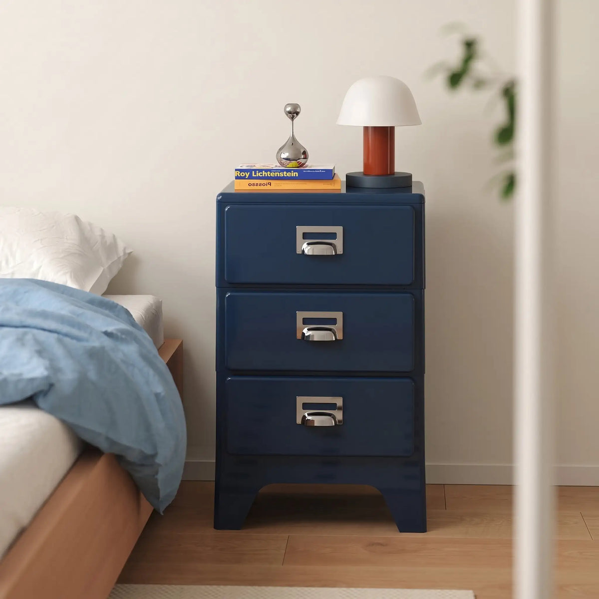 KKUSO ABS 3-DRAWER CABINET - MILO DUSTY BLUE