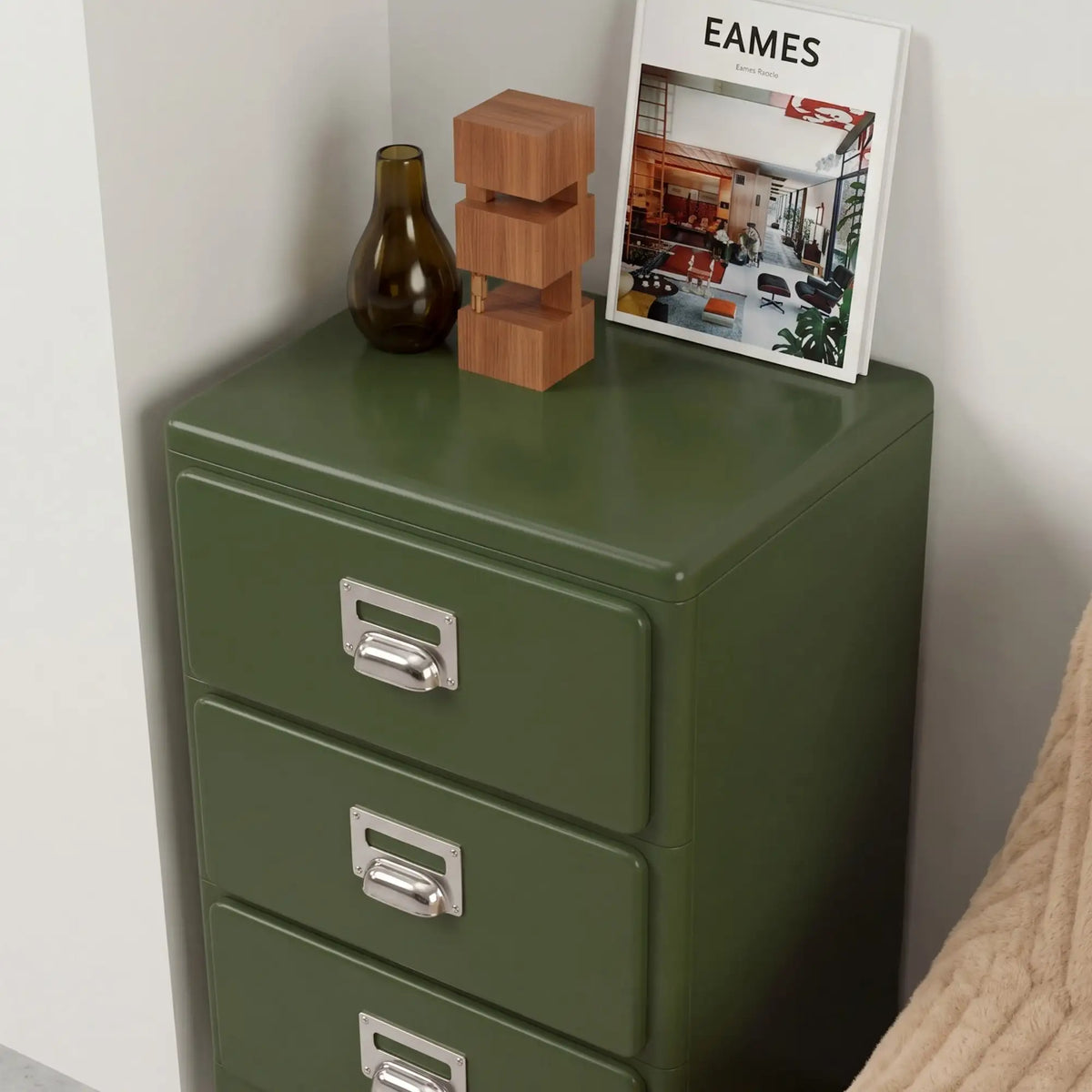KKUSO ABS 3-DRAWER CABINET - MILO DEEP EMERALD