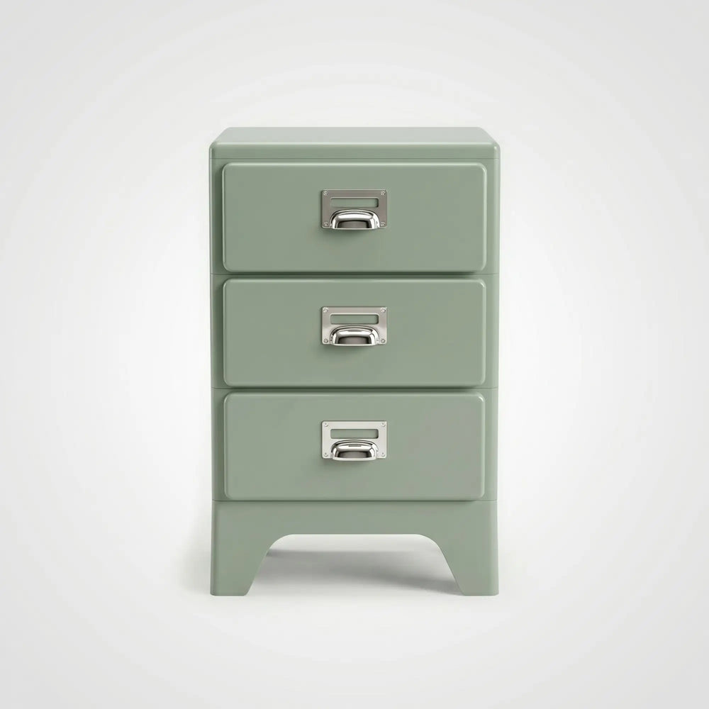 KKUSO ABS 3-DRAWER CABINET - MILO PALE OLIVE