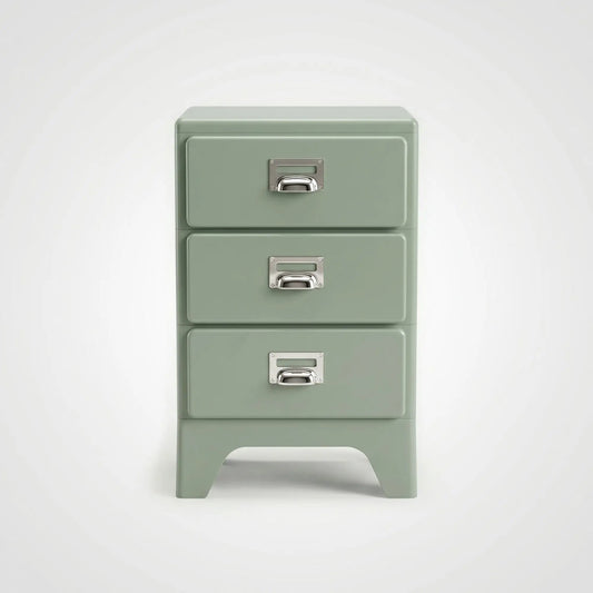 KKUSO ABS 3-DRAWER CABINET - MILO PALE OLIVE