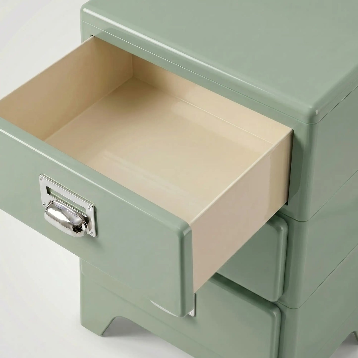 KKUSO ABS 3-DRAWER CABINET - MILO PALE OLIVE