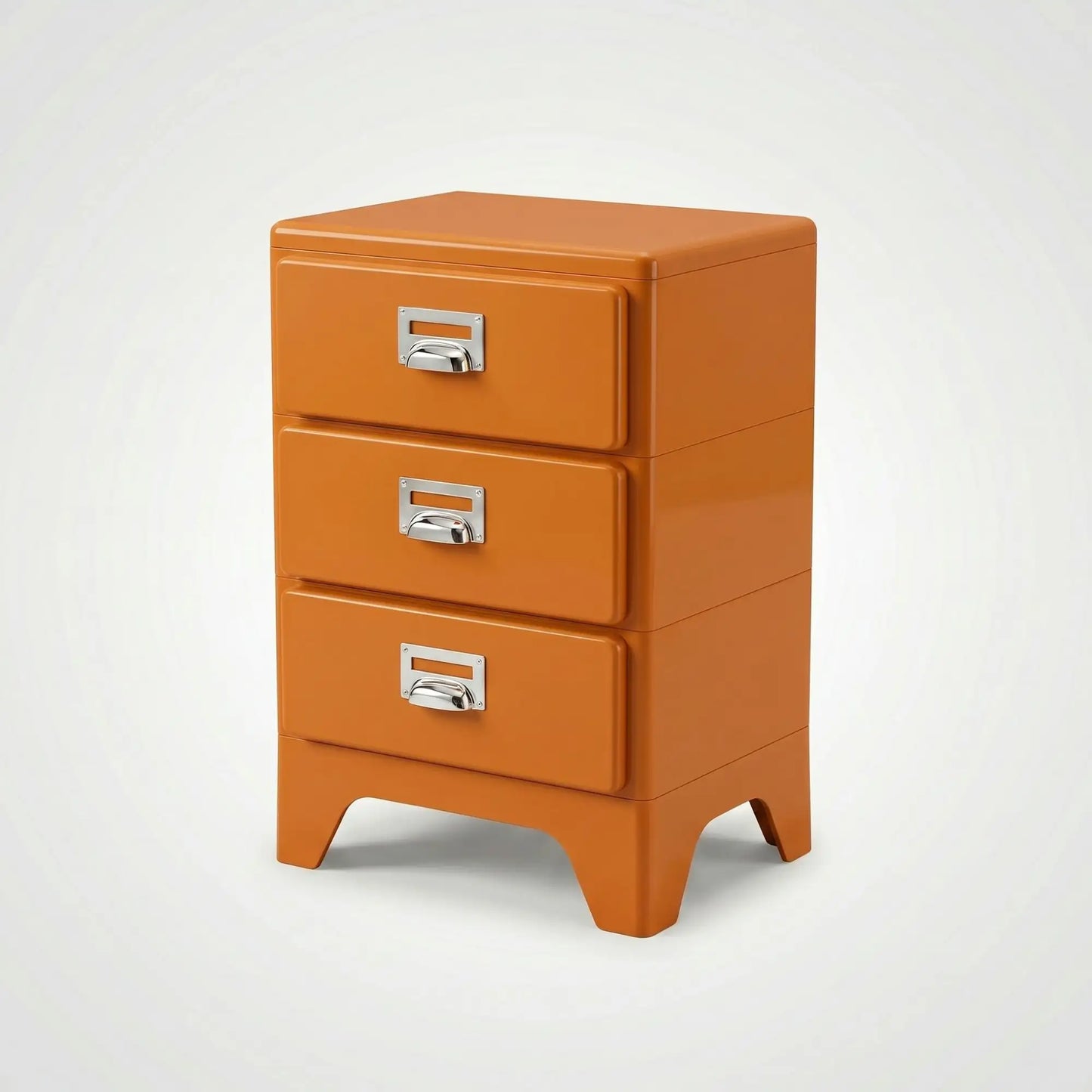 KKUSO ABS 3-DRAWER CABINET - MILO RETRO ORANGE