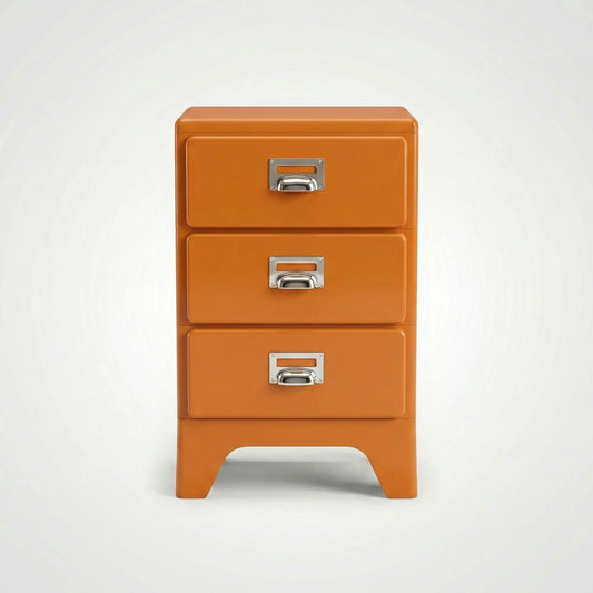 KKUSO ABS 3-DRAWER CABINET - MILO RETRO ORANGE
