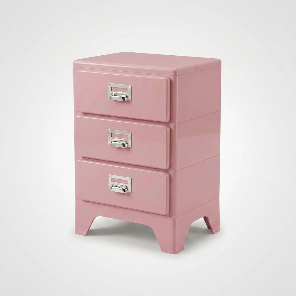 KKUSO ABS 3-DRAWER CABINET - MILO SOFT PINK