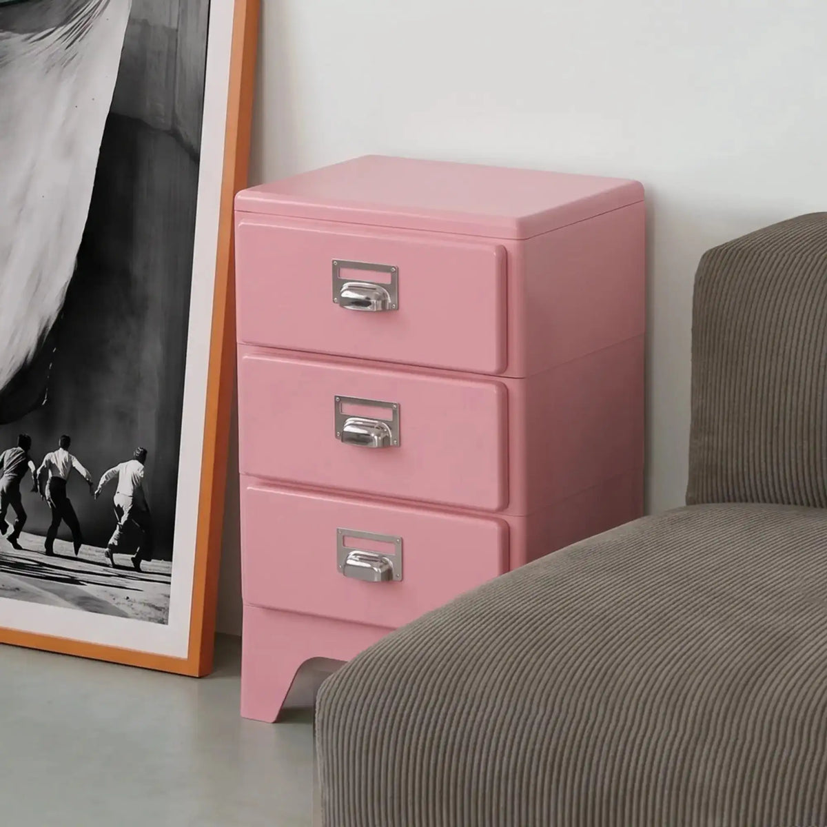 KKUSO ABS 3-DRAWER CABINET - MILO SOFT PINK