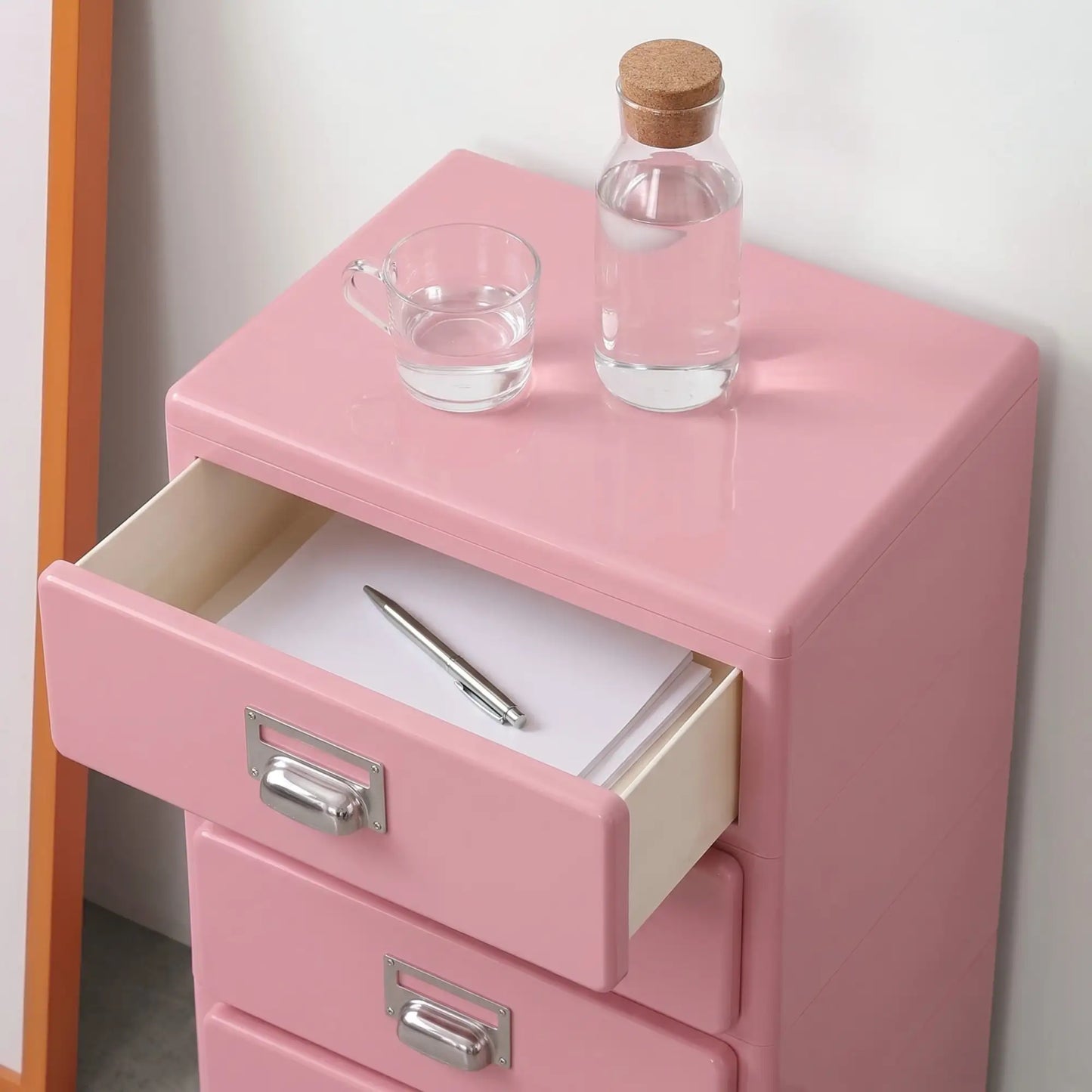 KKUSO ABS 3-DRAWER CABINET - MILO SOFT PINK