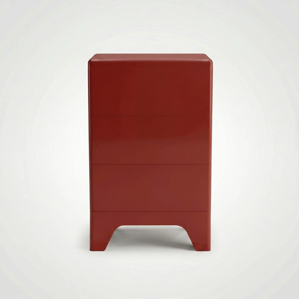 KKUSO ABS 3-DRAWER CABINET - MILO CHERRY RED