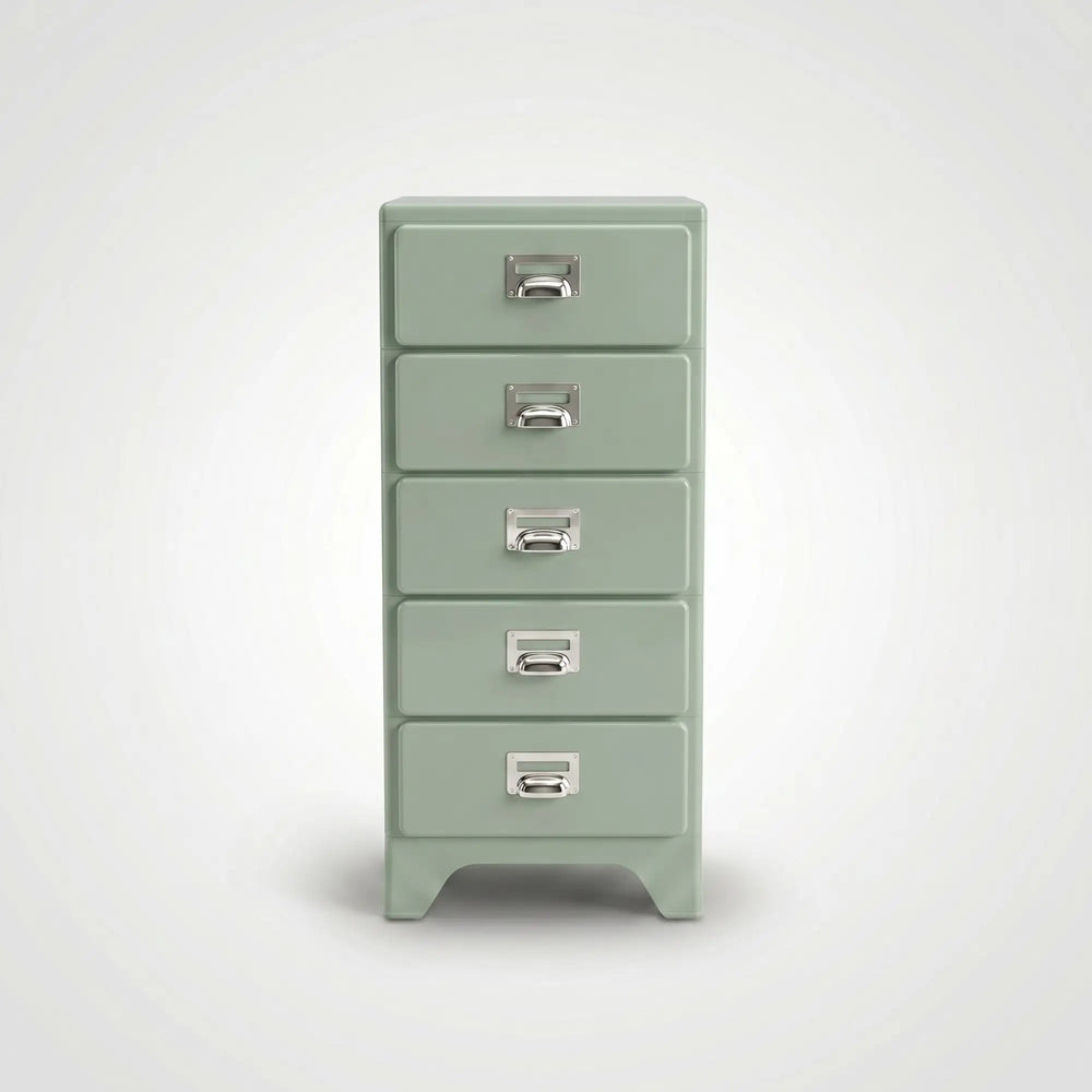 KKUSO ABS 5-DRAWER CABINET - MILO PALE OLIVE