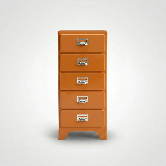 KKUSO ABS 5-DRAWER CABINET - MILO RETRO ORANGE