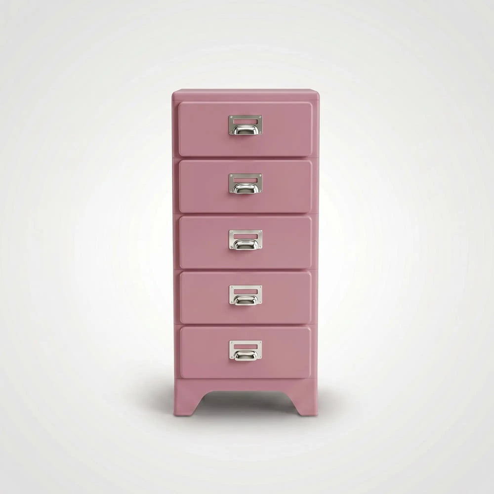 KKUSO ABS 5-DRAWER CABINET - MILO SOFT PINK