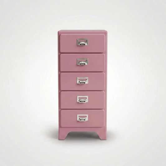KKUSO ABS 5-DRAWER CABINET - MILO SOFT PINK
