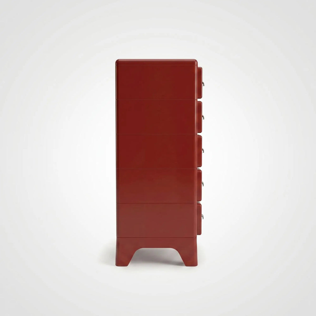 KKUSO ABS 5-DRAWER CABINET - MILO CHERRY RED