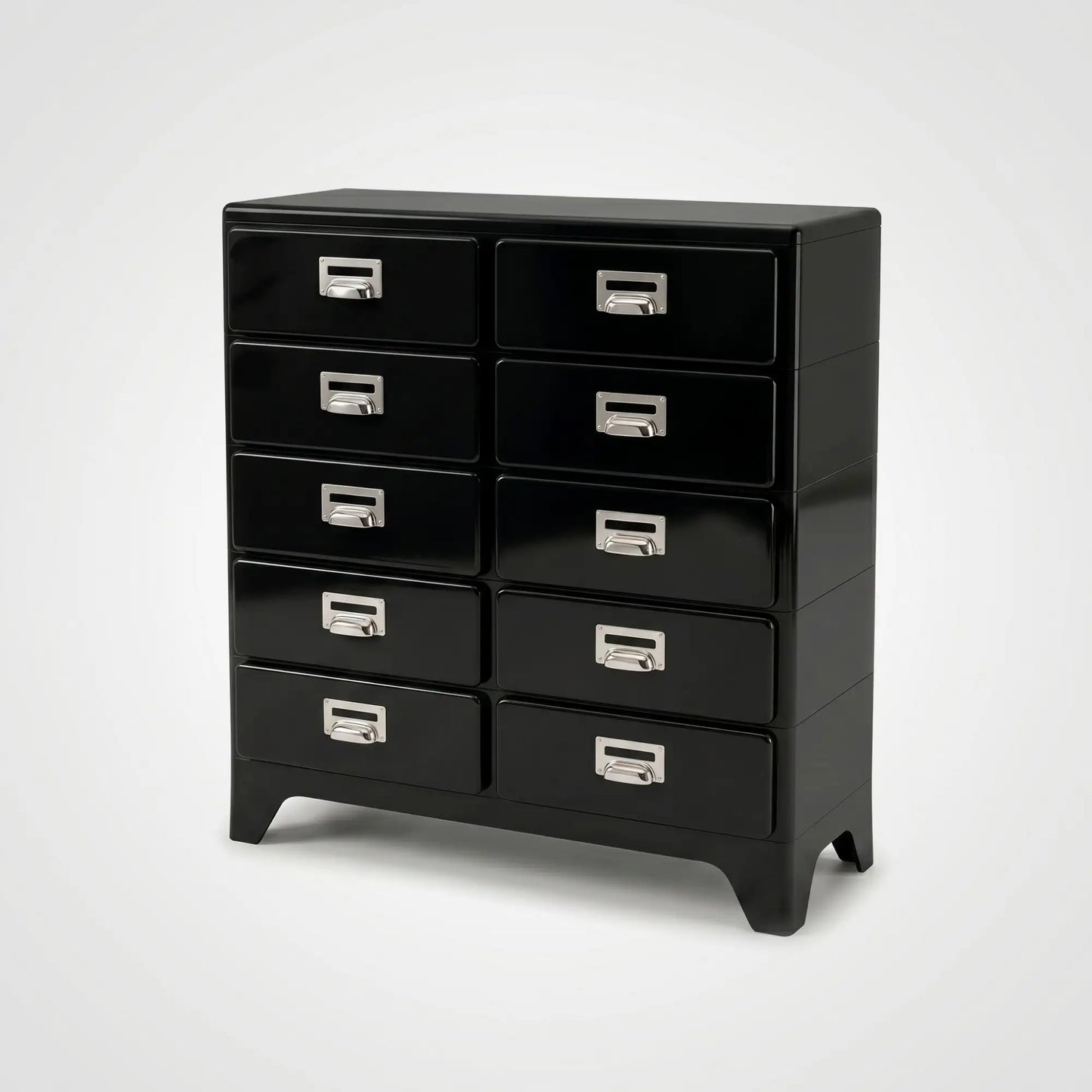 KKUSO ABS 5-DRAWER CABINET - MILO TWINS  BLACK