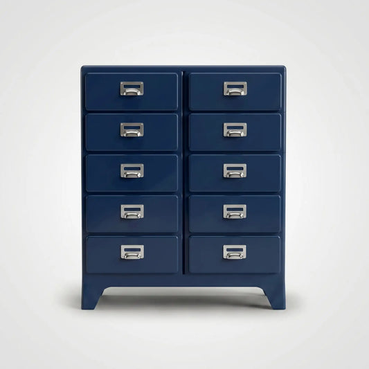 KKUSO ABS 5-DRAWER CABINET - MILO TWINS DUSTY BLUE