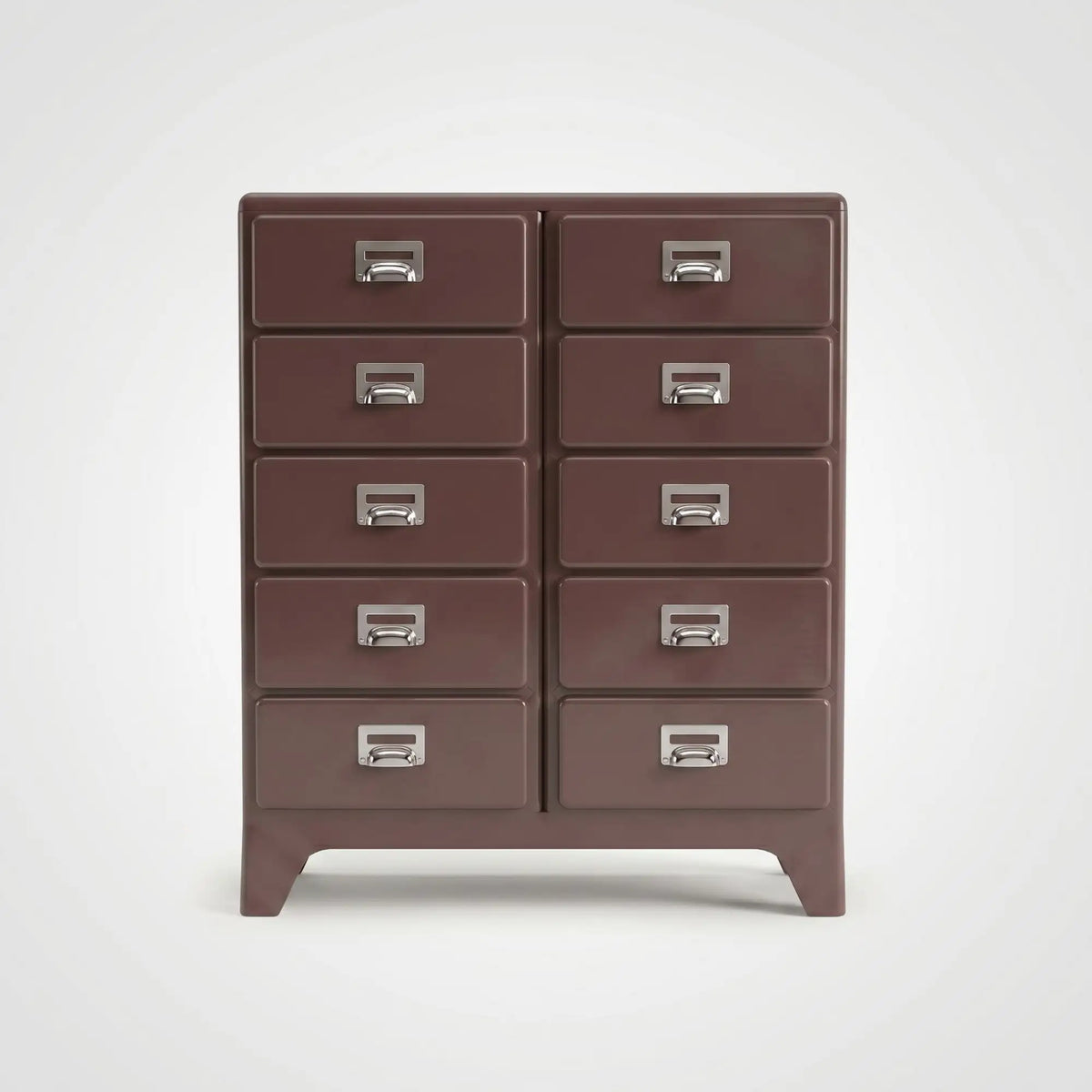 KKUSO ABS 5-DRAWER CABINET - MILO TWINS MAROON RED
