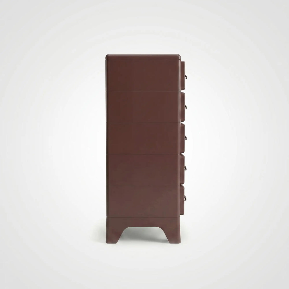KKUSO ABS 5-DRAWER CABINET - MILO TWINS MAROON RED