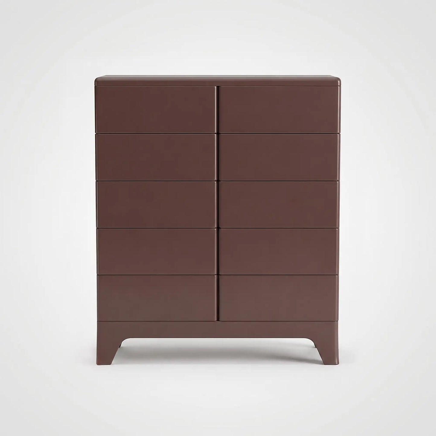 KKUSO ABS 5-DRAWER CABINET - MILO TWINS MAROON RED