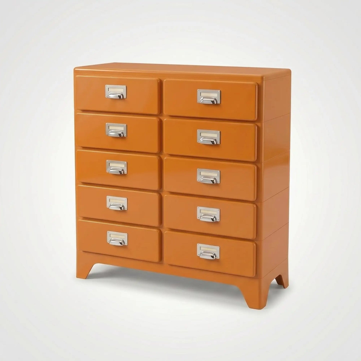 KKUSO ABS 5-DRAWER CABINET - MILO TWINS RETRO ORANGE