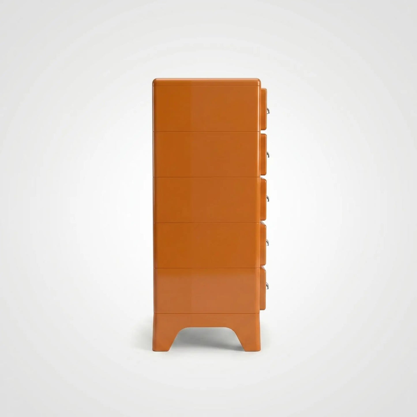 KKUSO ABS 5-DRAWER CABINET - MILO TWINS RETRO ORANGE