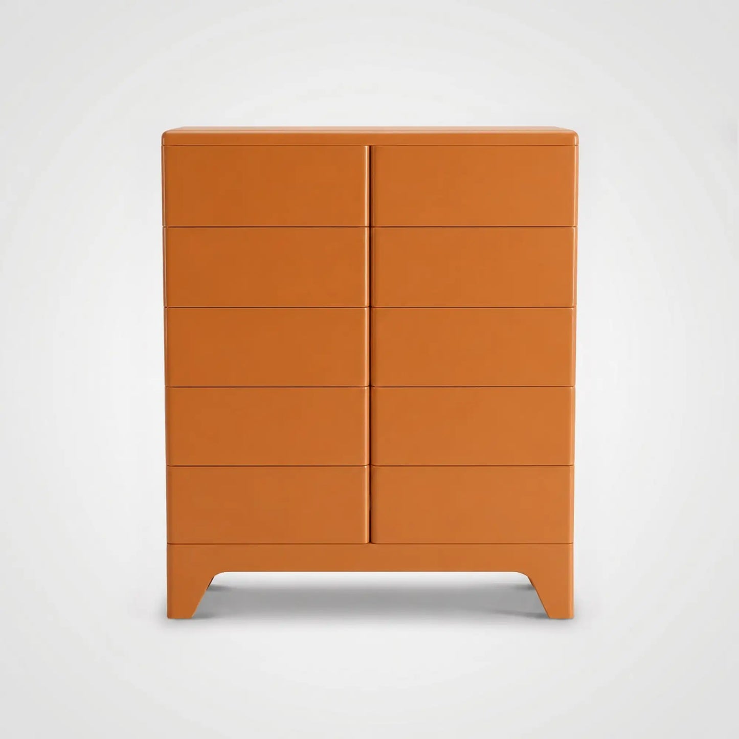 KKUSO ABS 5-DRAWER CABINET - MILO TWINS RETRO ORANGE
