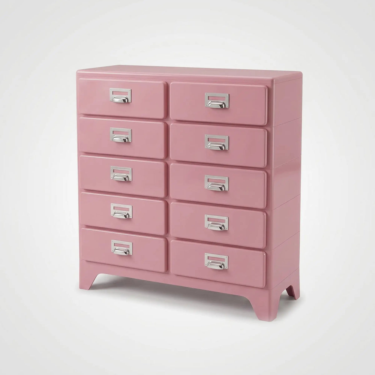 KKUSO ABS 5-DRAWER CABINET - MILO TWINS SOFT PINK