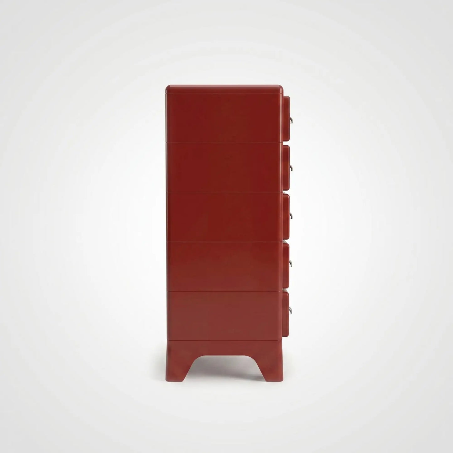 KKUSO ABS 5-DRAWER CABINET - MILO TWINS CHERRY RED