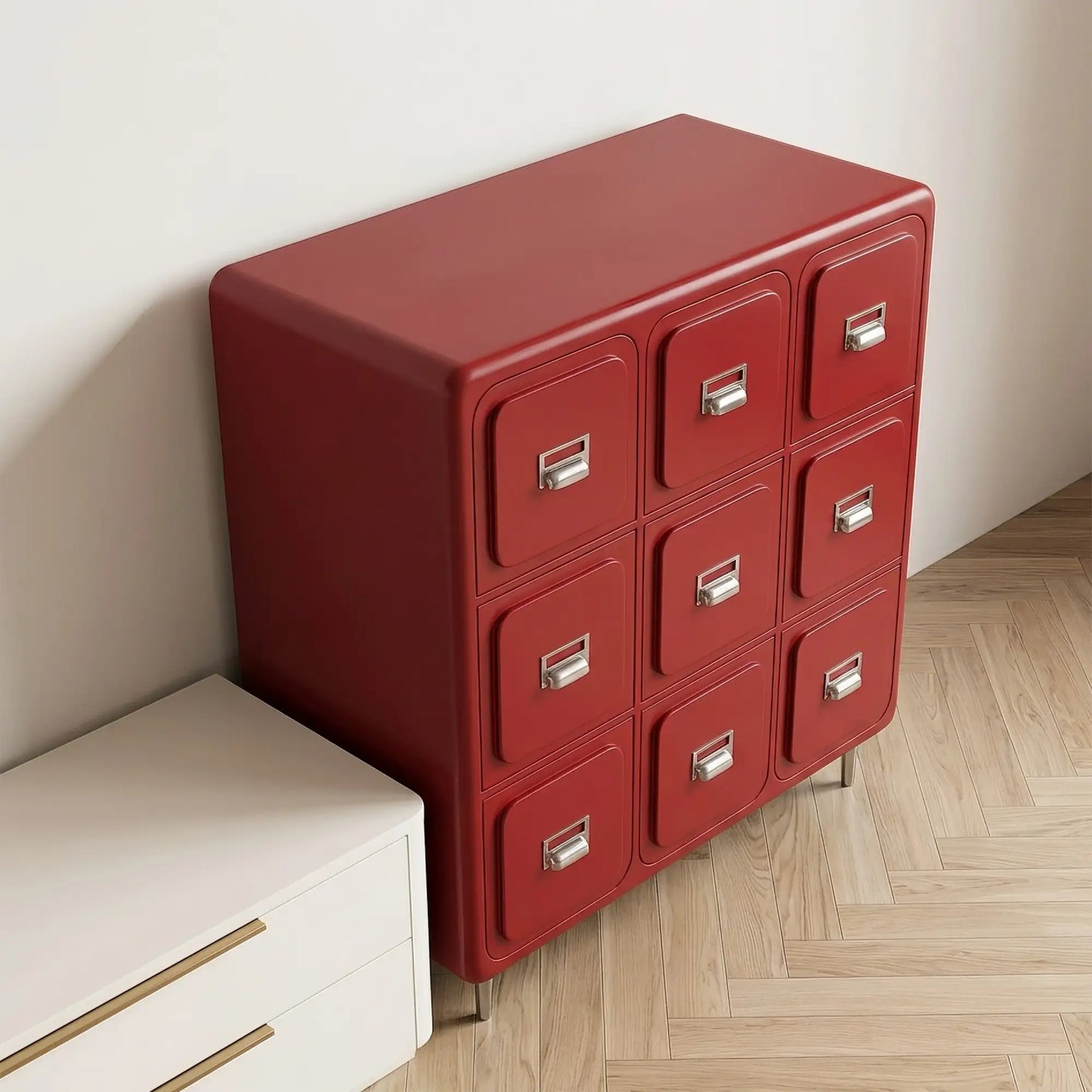 KKUSO WOODEN 9-DRAWER CABINET - NORA