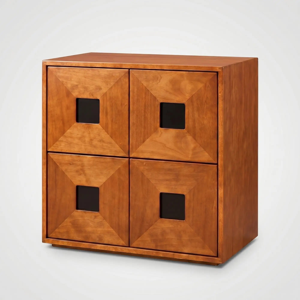 KKUSO WOODEN 2-DRAWER CABINET - OAKI