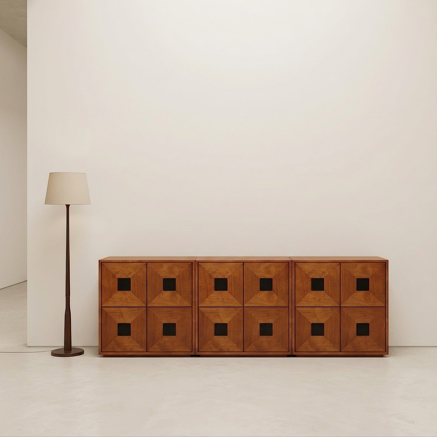 KKUSO WOODEN 2-DRAWER CABINET - OAKI