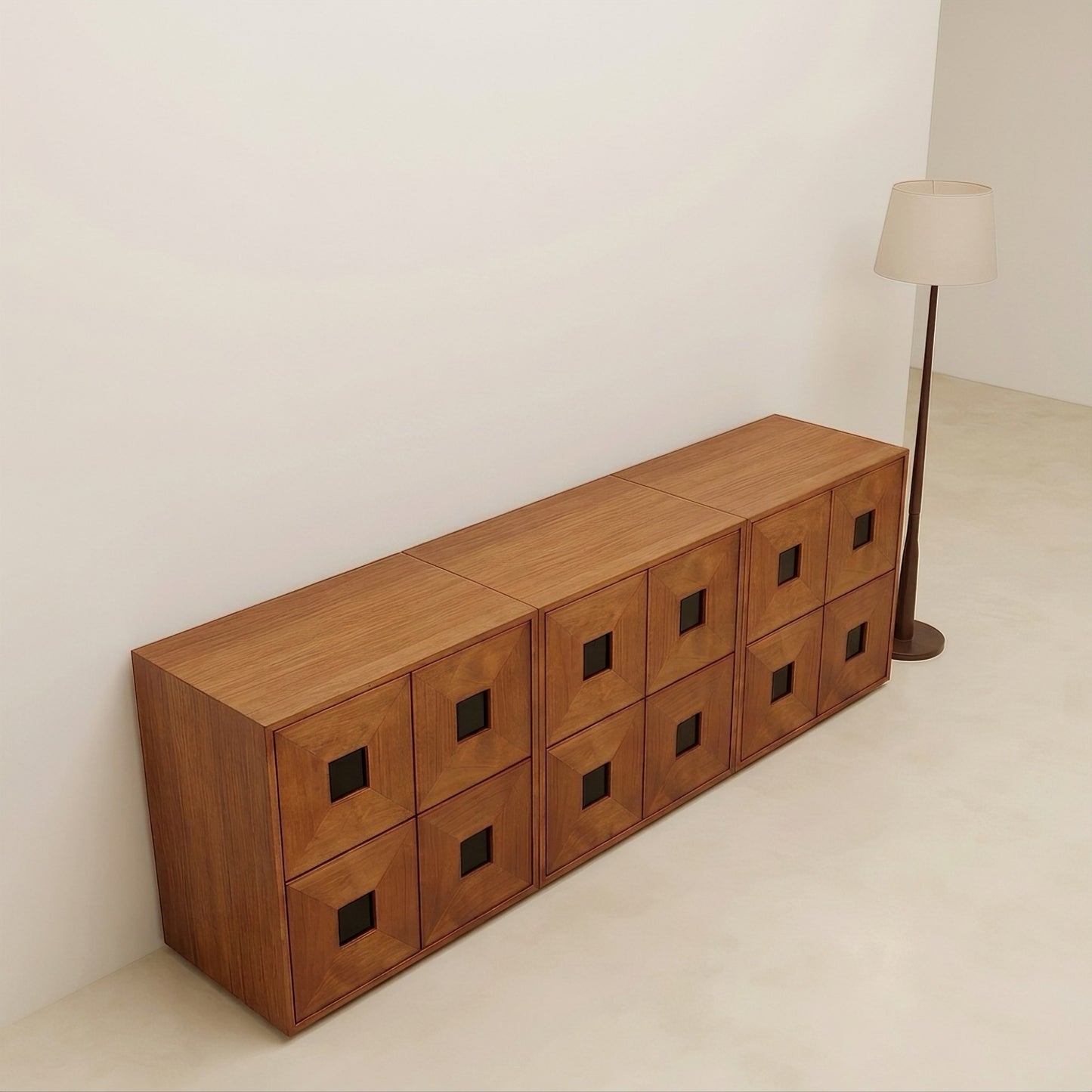 KKUSO WOODEN 2-DRAWER CABINET - OAKI