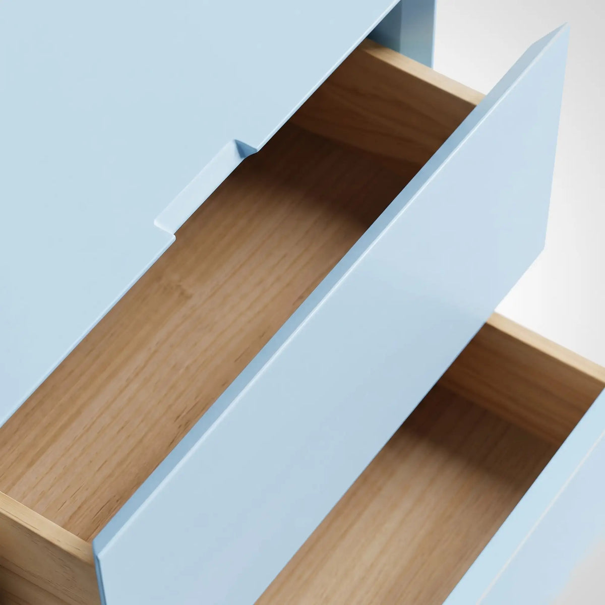 KKUSO WOODEN BEDSIDE TABLE - TUTU POWDER BLUE