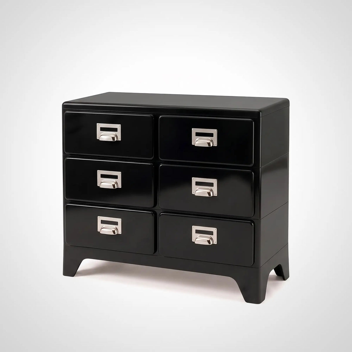 KKUSO ABS 6-DRAWER CABINET - MILO TWINS BLACK