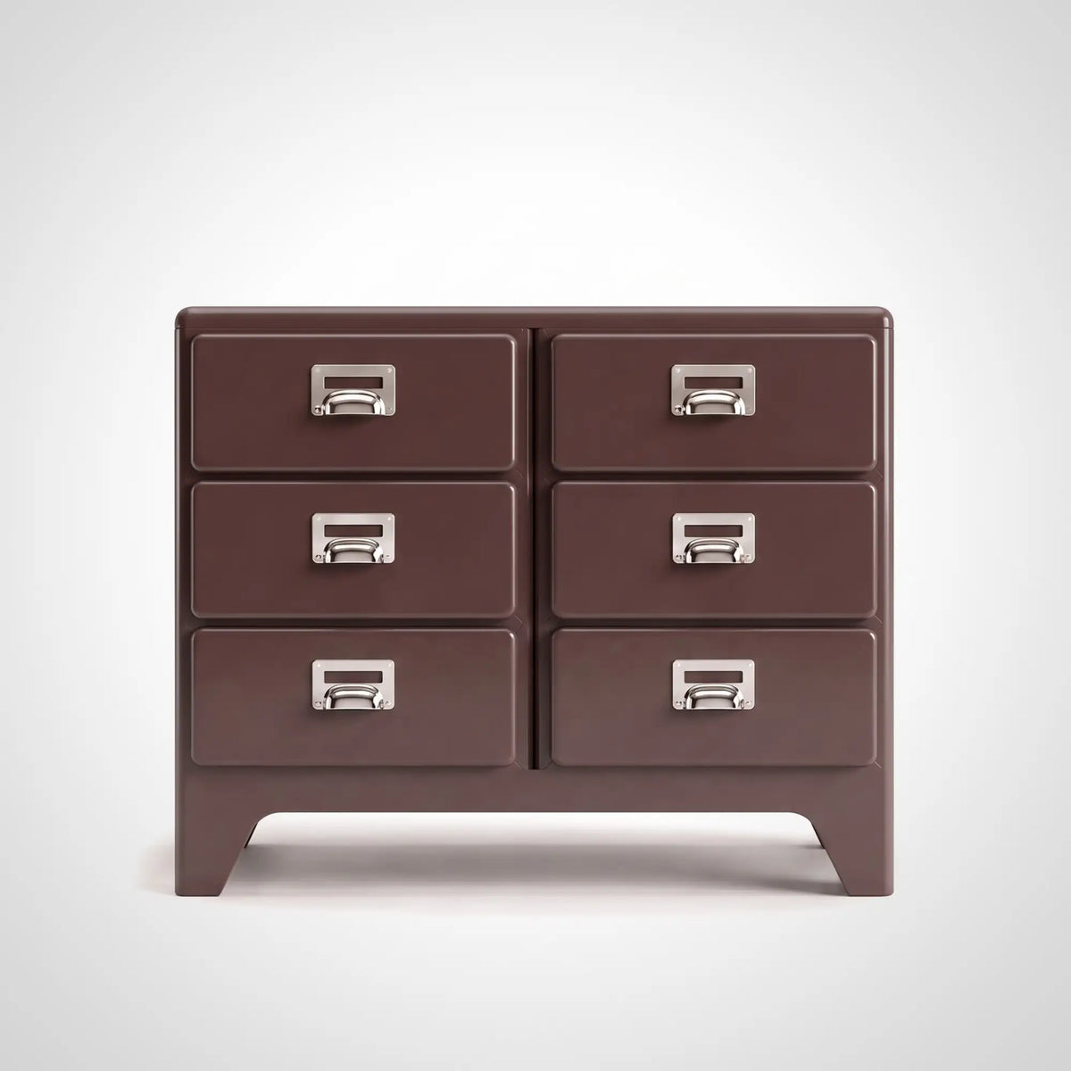 KKUSO ABS 6-DRAWER CABINET - MILO TWINS MAROON RED
