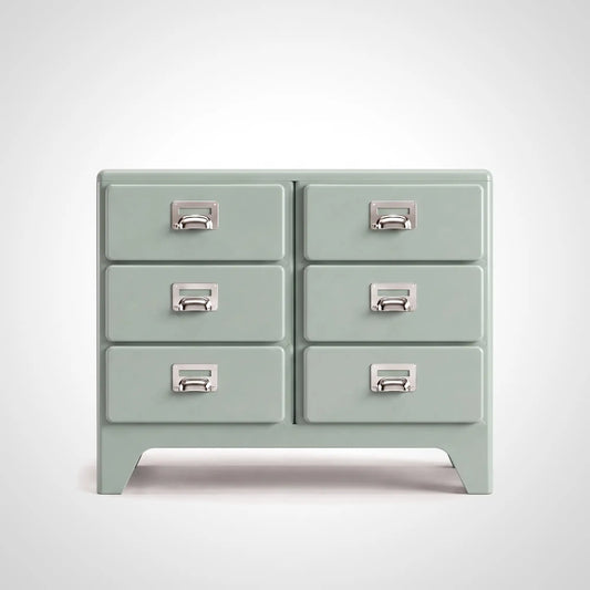KKUSO ABS 6-DRAWER CABINET - MILO TWINS PALE OLIVE