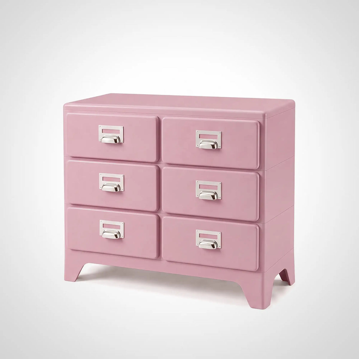 KKUSO ABS 6-DRAWER CABINET - MILO TWINS SOFT PINK