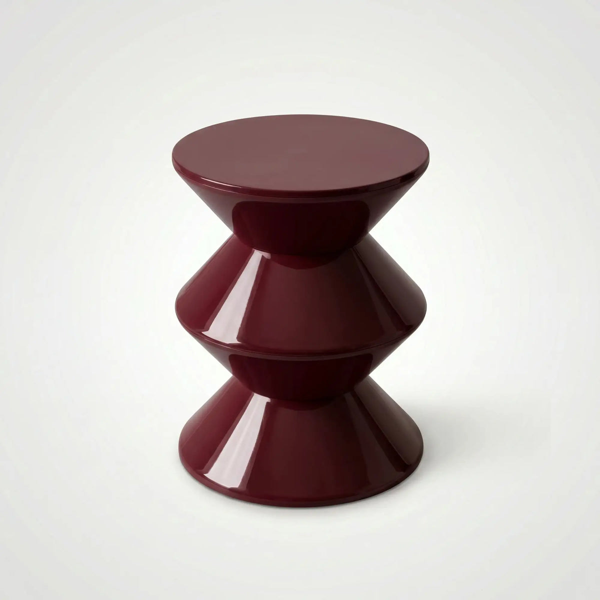 KKUSO ABS SIDE TABLE - BONGO MAROON RED