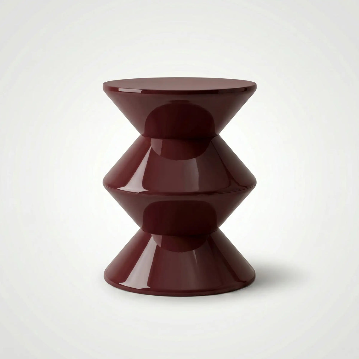 KKUSO ABS SIDE TABLE - BONGO MAROON RED