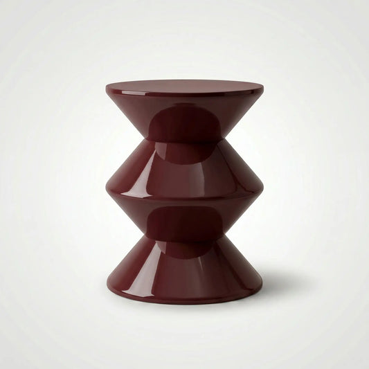 KKUSO ABS SIDE TABLE - BONGO MAROON RED