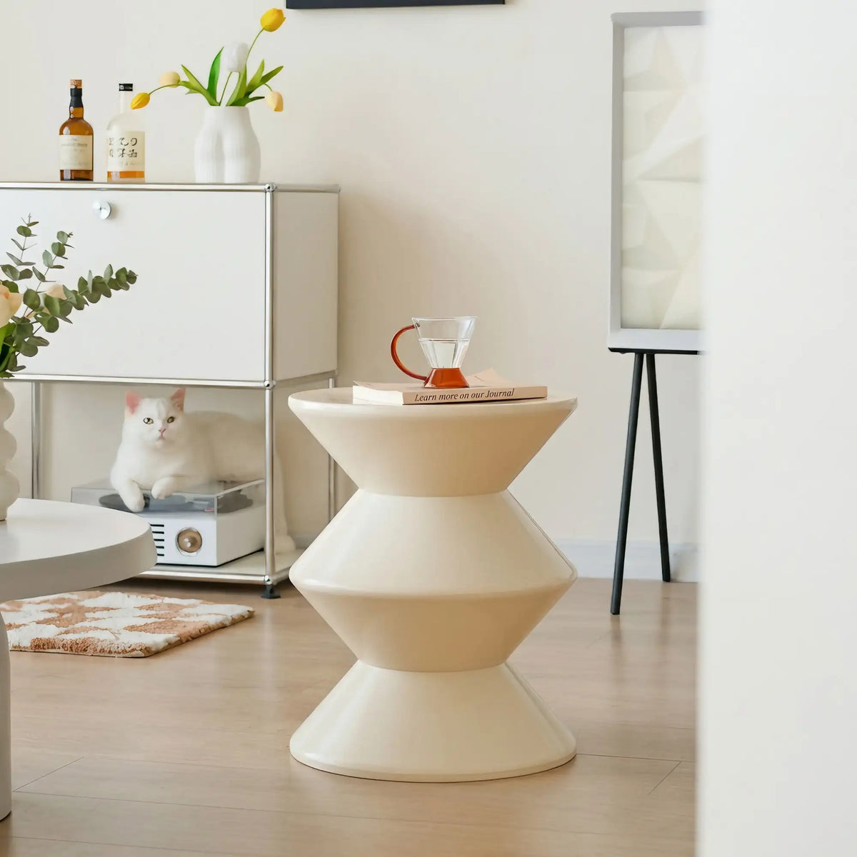 KKUSO ABS SIDE TABLE - BONGO ALMOND MILK