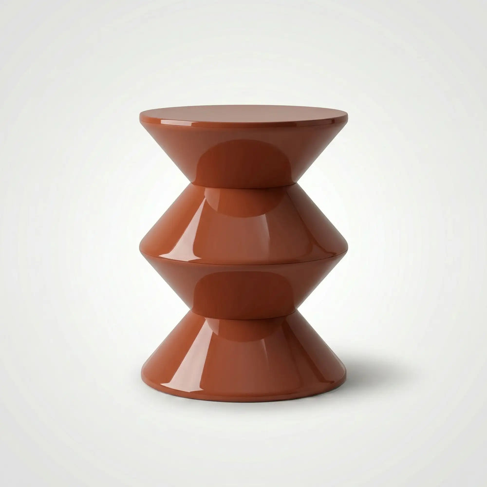 KKUSO ABS SIDE TABLE - BONGO AMBER BROWN