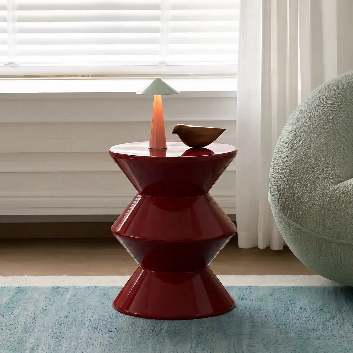 KKUSO ABS SIDE TABLE - BONGO BRIGHT RED