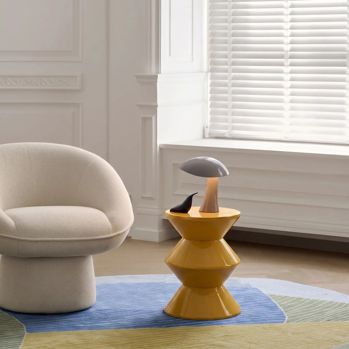 KKUSO ABS SIDE TABLE - BONGO MUSTARD YELLOW