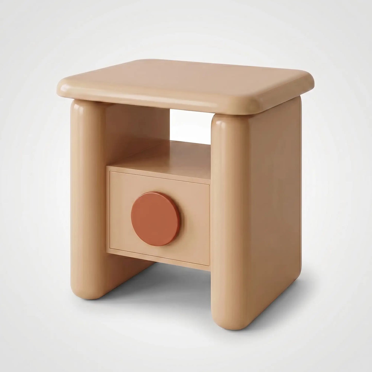 KKUSO WOODEN BEDSIDE TABLE - SUNNY
