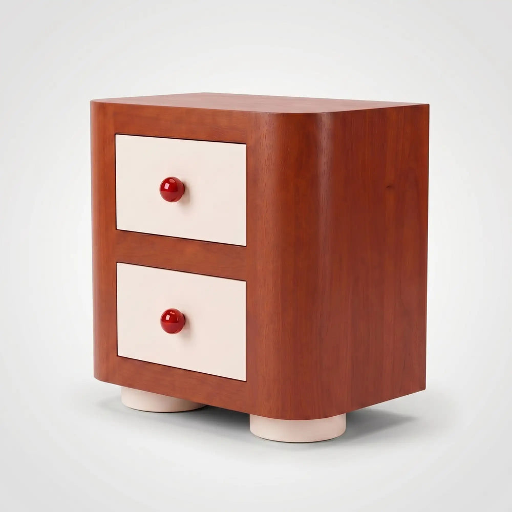 KKUSO WOODEN BEDSIDE TABLE - PINOC
