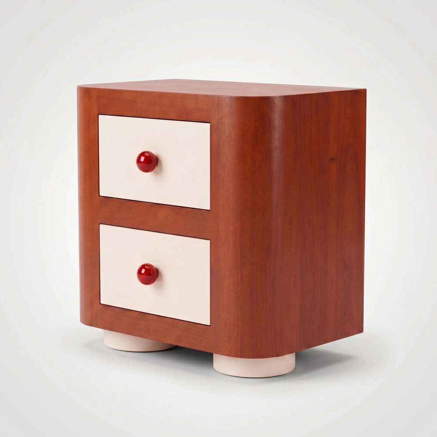KKUSO WOODEN BEDSIDE TABLE - PINOC